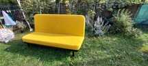 Łóżko/sofa rozkładana z IKEA żółta