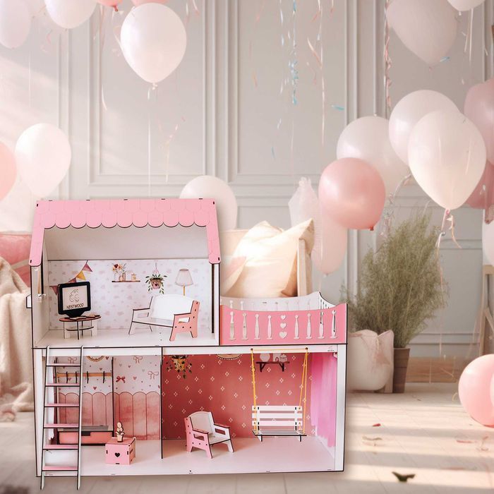 Волшебный Кукольный домик Барби NestWood Ляльковий будиночок Мебель