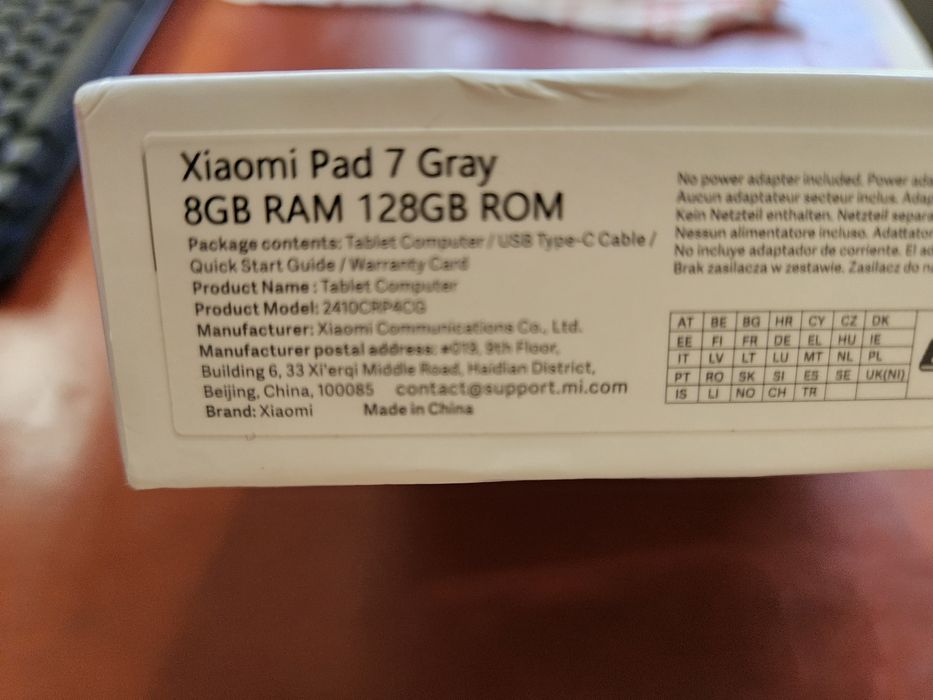 Xiaomi Pad 7 grey
