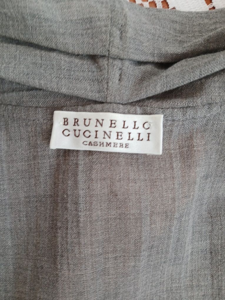 Oryginalna włoska, kaszmirowa koszulka Brunello Cucinelli