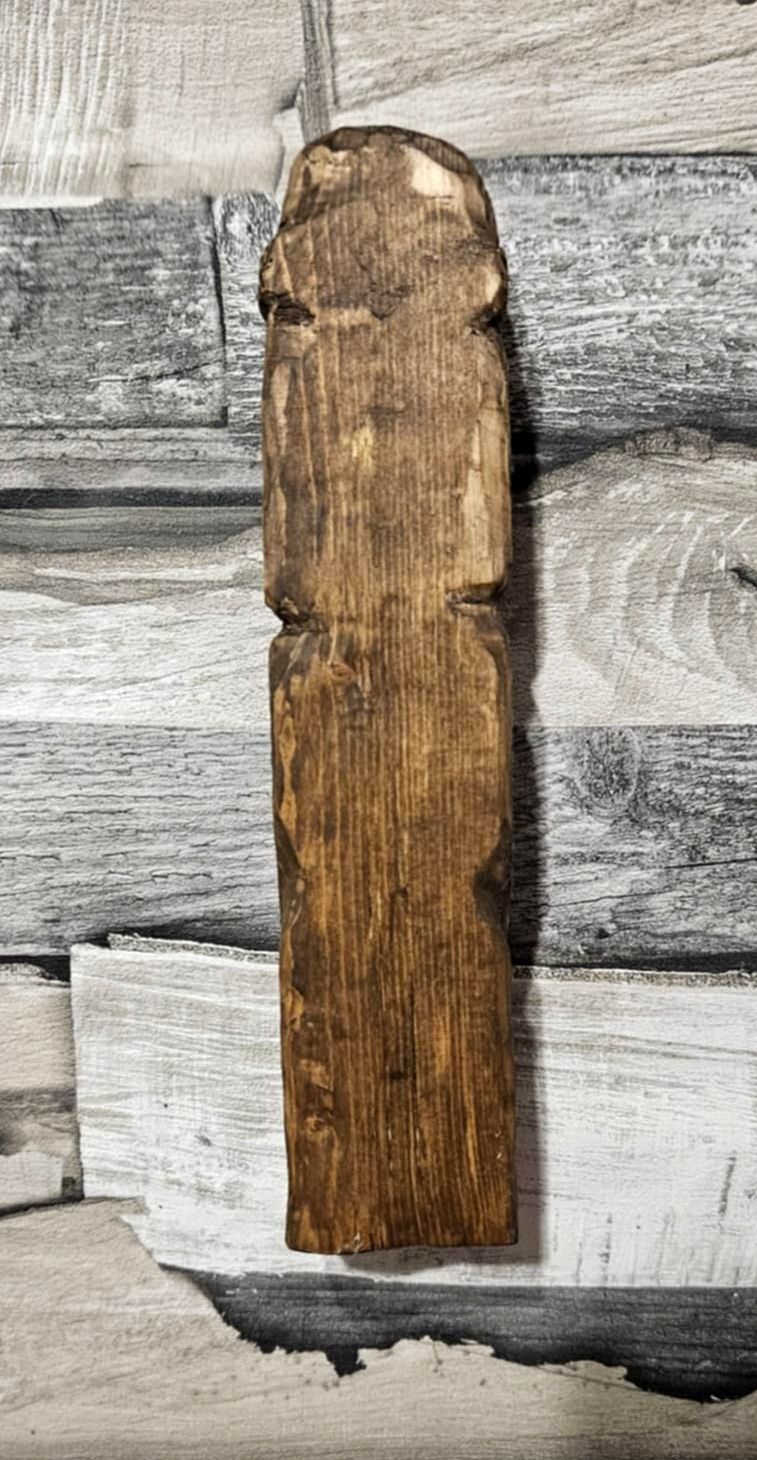 Rzeźba słowiańska Swarożyc Swaróg Kołowrót figurka ozdoba drewniana