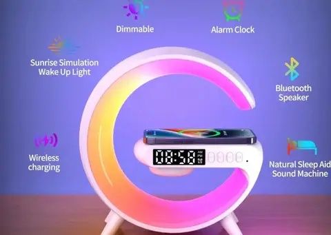 Настольная смарт-лампа с беспроводной зарядкой и динамиком Smart Light