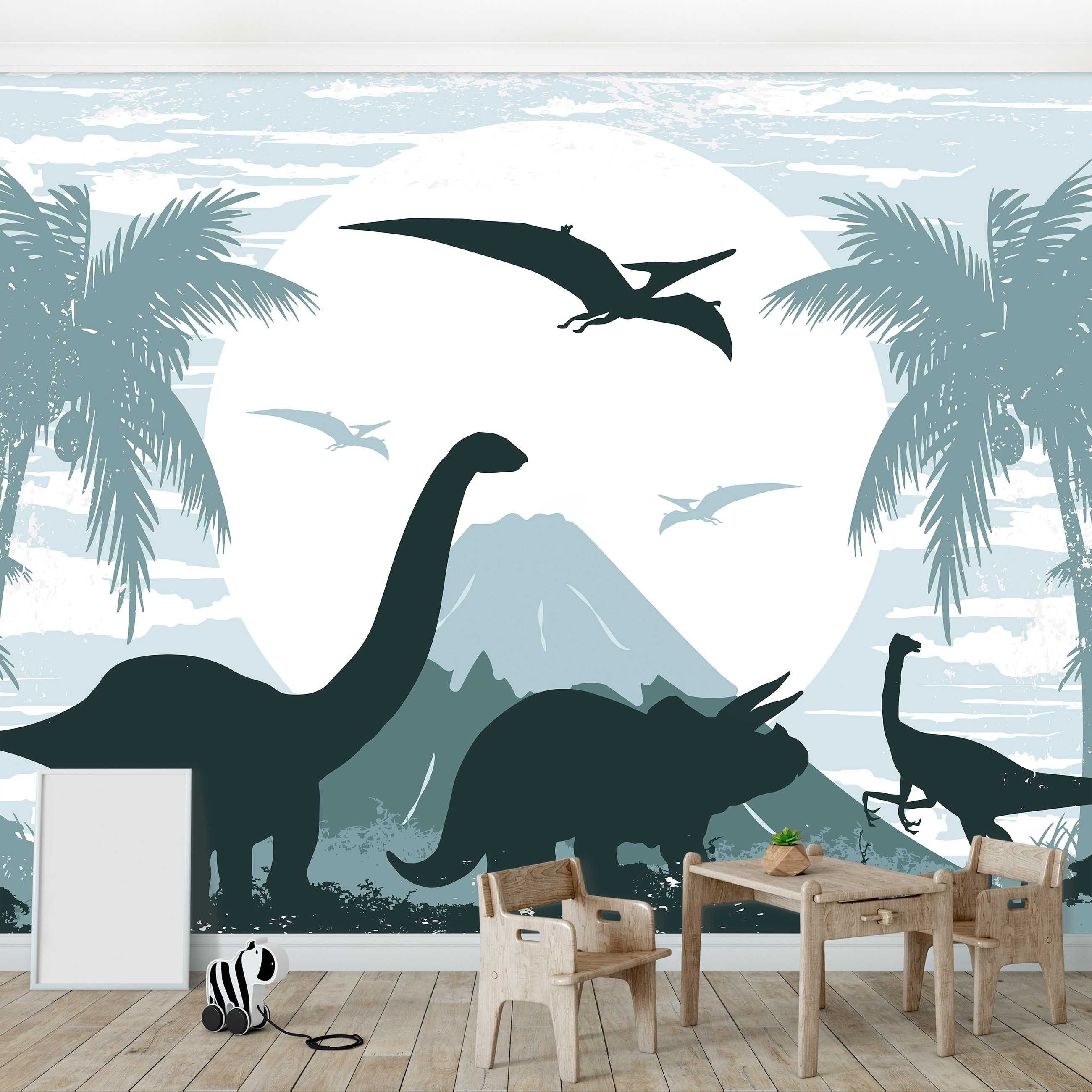 Fototapeta Dinozaury Zwierzęta Dla Dzieci 3D Twój Rozmiar + KLEJ