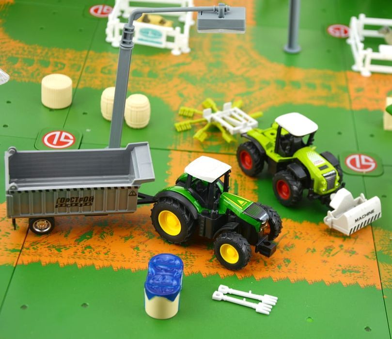 Zestaw Farma Xxl Gospodarstwo  Makieta 192El pojazdy rolnicze zwuerzęt