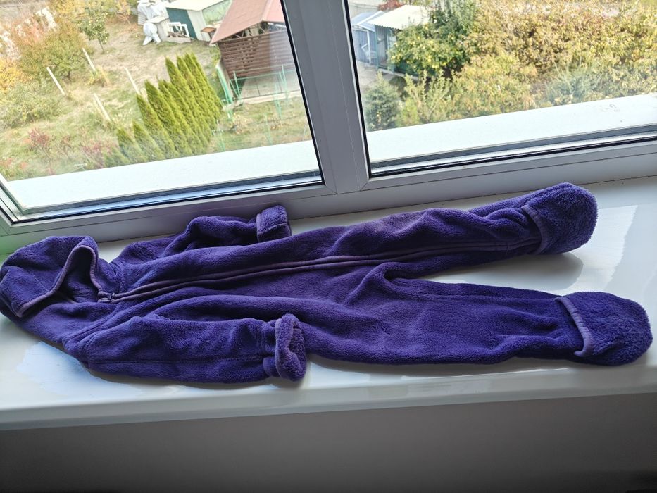 Махровий комбінезон lupilu. 74-80. 6-12 міс . Фіолетовий.