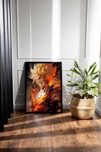 Plakat na Ścianę Obraz Dragon Ball Z Son Goku SSJ2 Anime 40x60 cm