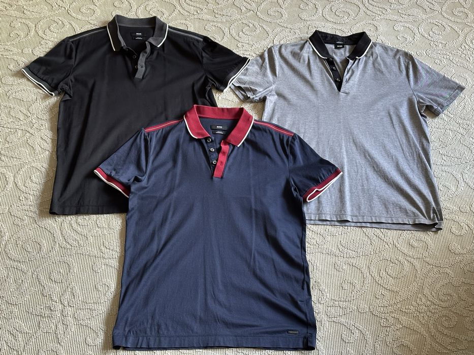 Pólos Hugo Boss Pretos e Azuis