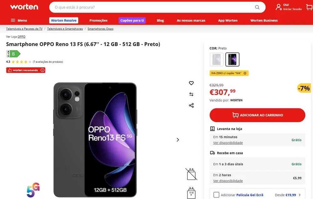 oppo reno 13 FS 5G - 12GB/512GB