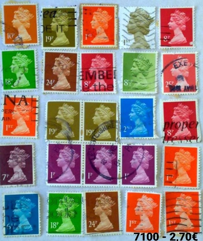 Conjunto selos variados