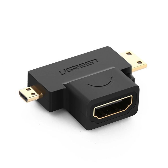 Ugreen adapter z HDMI Typ A (żeński) na mini HDMI / micro HDMI czarny