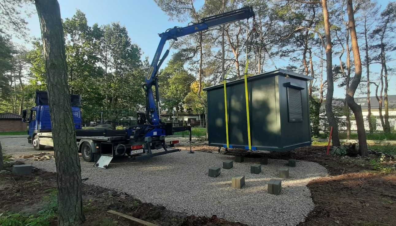 Kontener biurowy mobilny pawilon handlowy XL 7x3m WC+aneks Producent