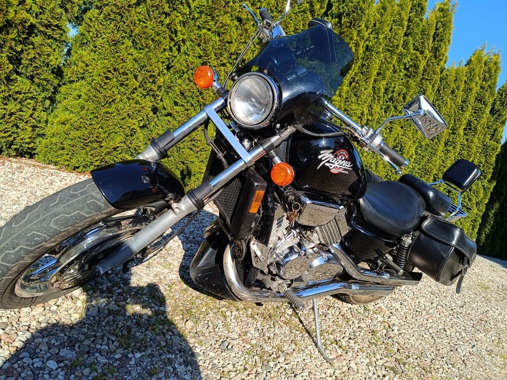 Honda Magna która pięknie brzmi. Zamiana na Simson auto lub Virago 125