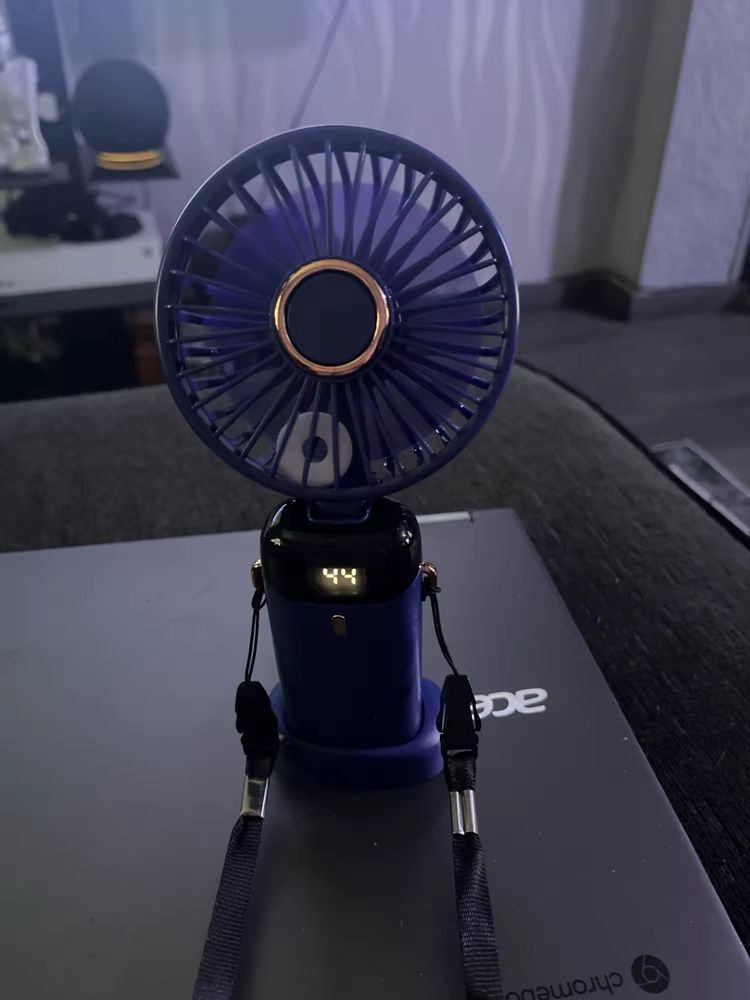 Ventilador Portatil 3 em 1 com Display Led