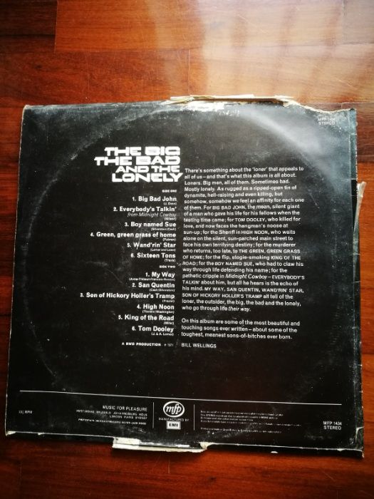 The Big The Bad And The Lonely (Banda Sonora ) LP