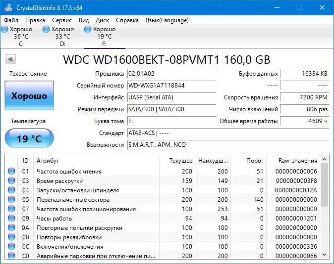 Жесткий диск WD Black 160GB 7200rpm 16MB WD1600BEKT-08PVMT1 2.5 SATAII