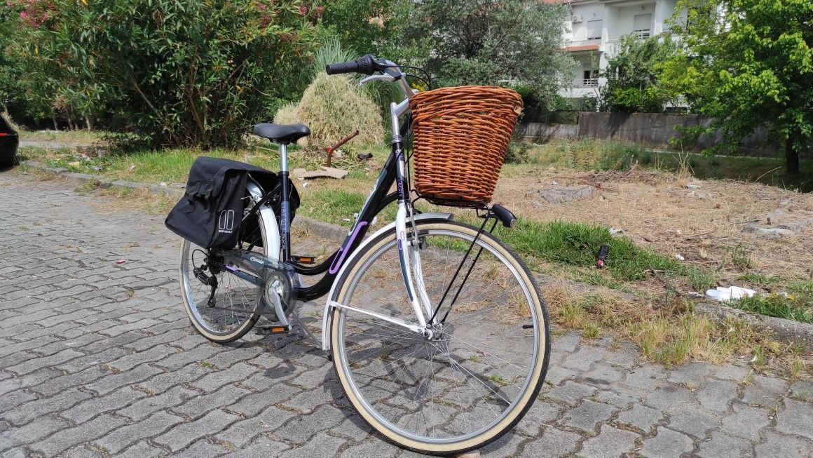 Bicicleta Urbana com Cesta e Alforje – Roda 26