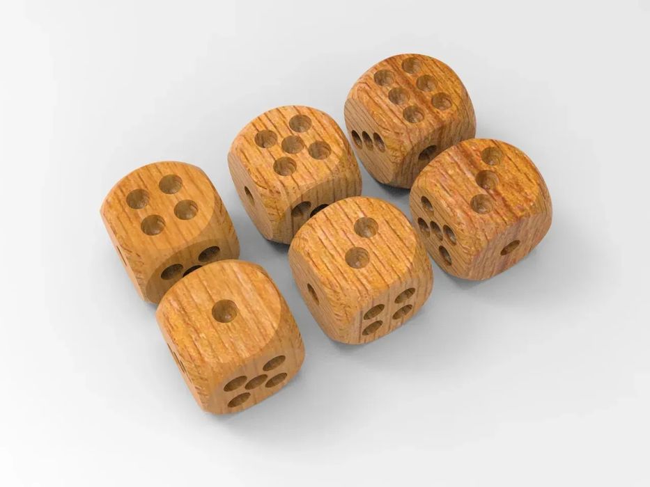 Dado Clássico de 6 Lados (Leve)