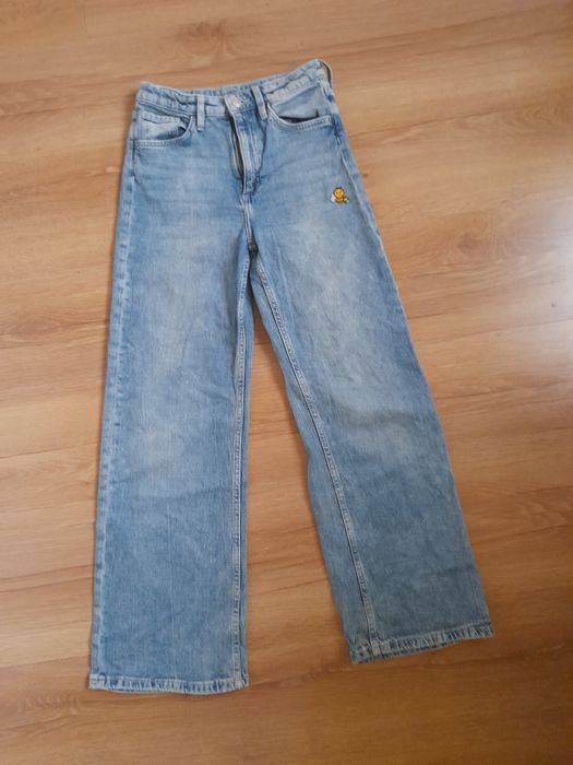 Spodnie jeansy h&m dla dziewczynki 146