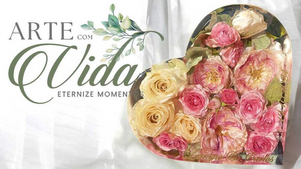 Eternização de Flores em Resina