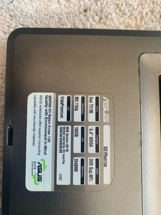 Asus X51R portátil para peças