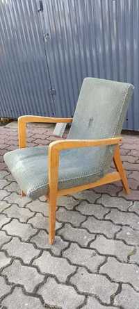 Fotel typ 300-138 Bystrzyckie Fabryki Mebli Vintage PRL lata 60. 70.