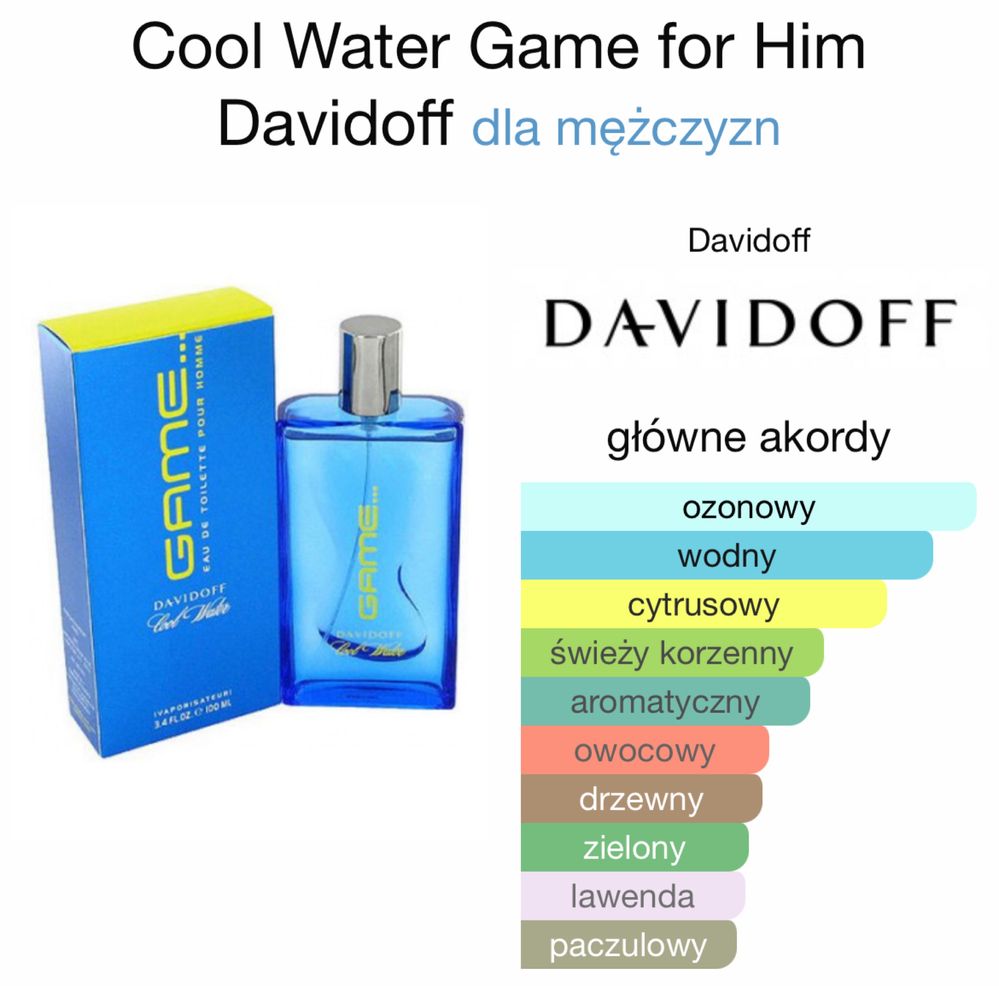 Davidoff Cool Water Game 100ml EDT NOWE!