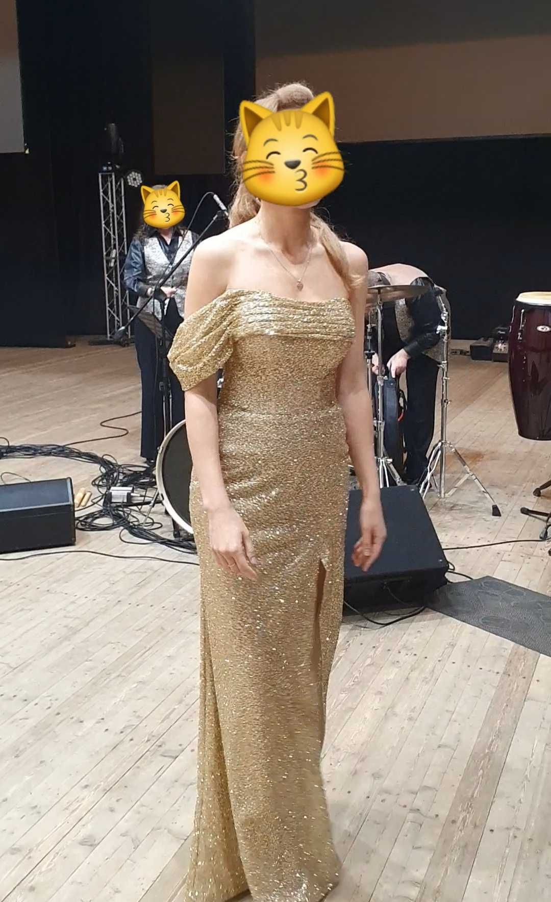 Сукня вечірня золота