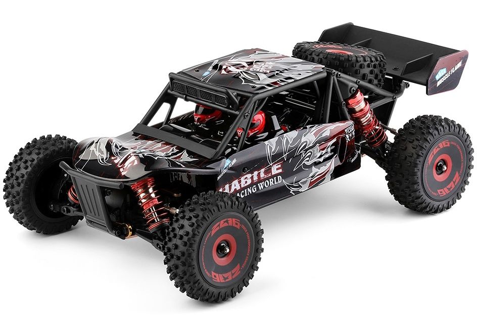 Carro RC Buggy XKS Wltoys 124016 Brushless 4x4 1:12 75Km/h