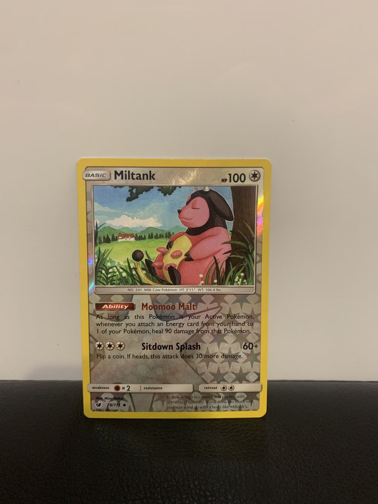 Miltank pokemon karta oryginalna holo uncommon reverse 78/111