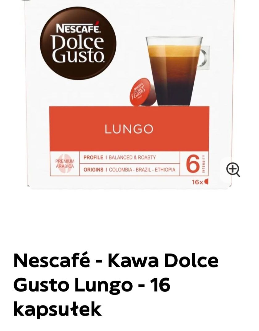 oryginalne NESCAFE DOLCE GUSTO kapsułki - 100 % arabica - 16 kapsułek