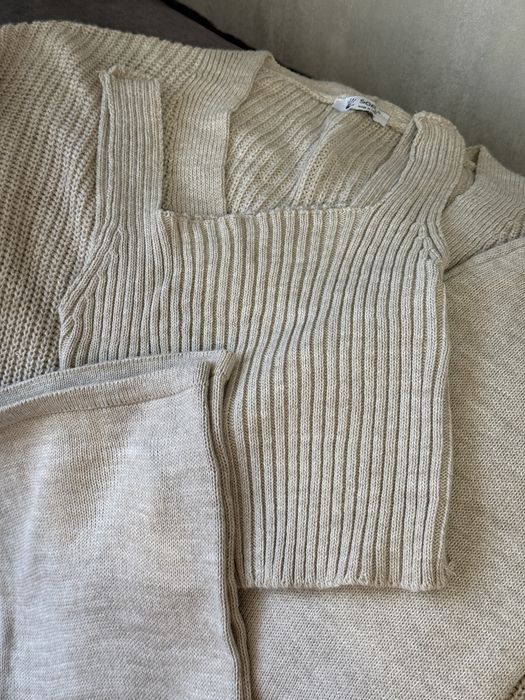 Костюм жіночий трійка вʼязаний кардиган