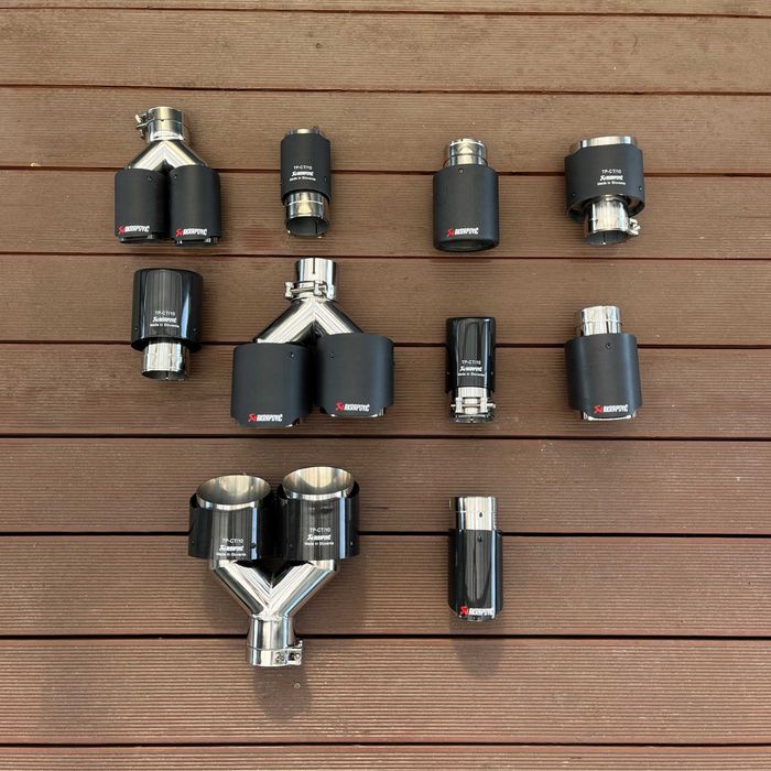 РОЗПРОДАЖ НОВІ насадки насадка глушника глушителя мат глянец akrapovic