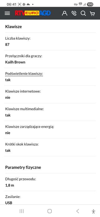 Klawiatura mechaniczna SPC Gear GK630K Onyx White Tournament