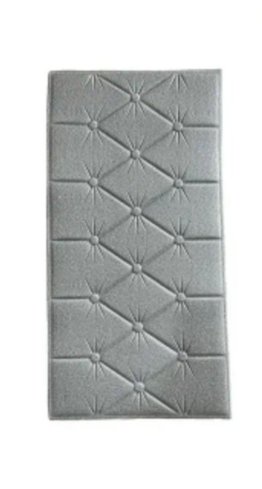 Samoprzylepne panele ścienne w kolorze srebrnym 10 szt.  70X35 cm