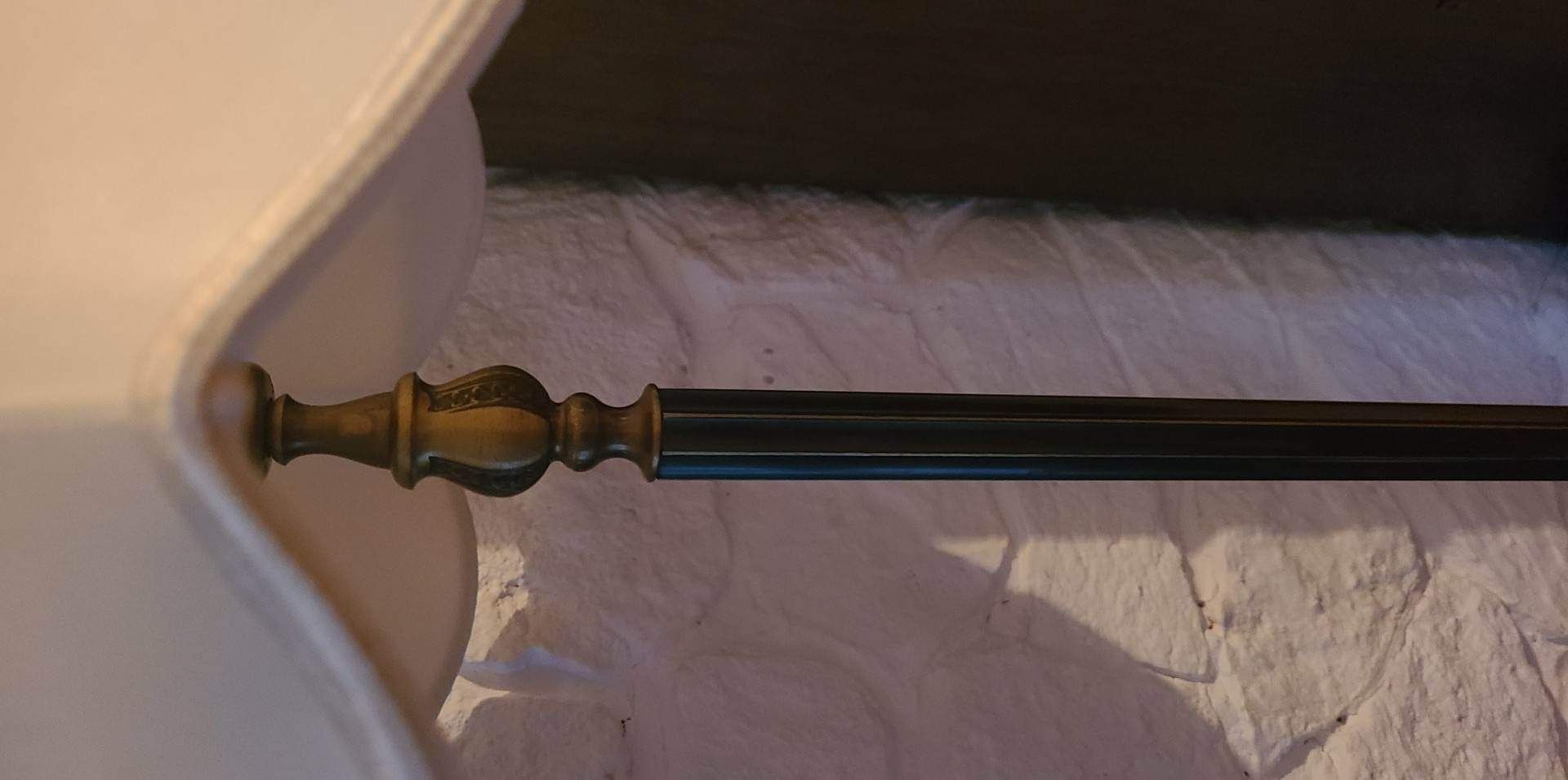 Lampa stojąca podłogowa.mosiezna