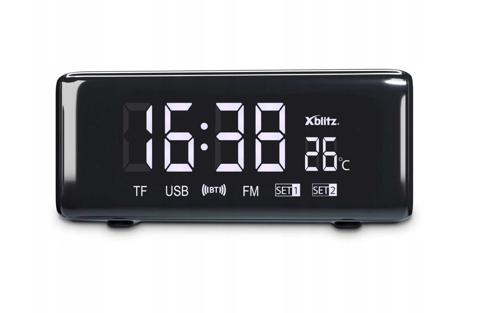 Głośnik Przenośny Budzik Temperatura XBLITZ Master One Bluetooth Nowy