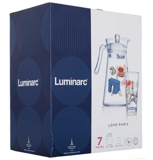 Набір для напоїв Luminarc (7 предметів: 1 графин і 6 склянок)