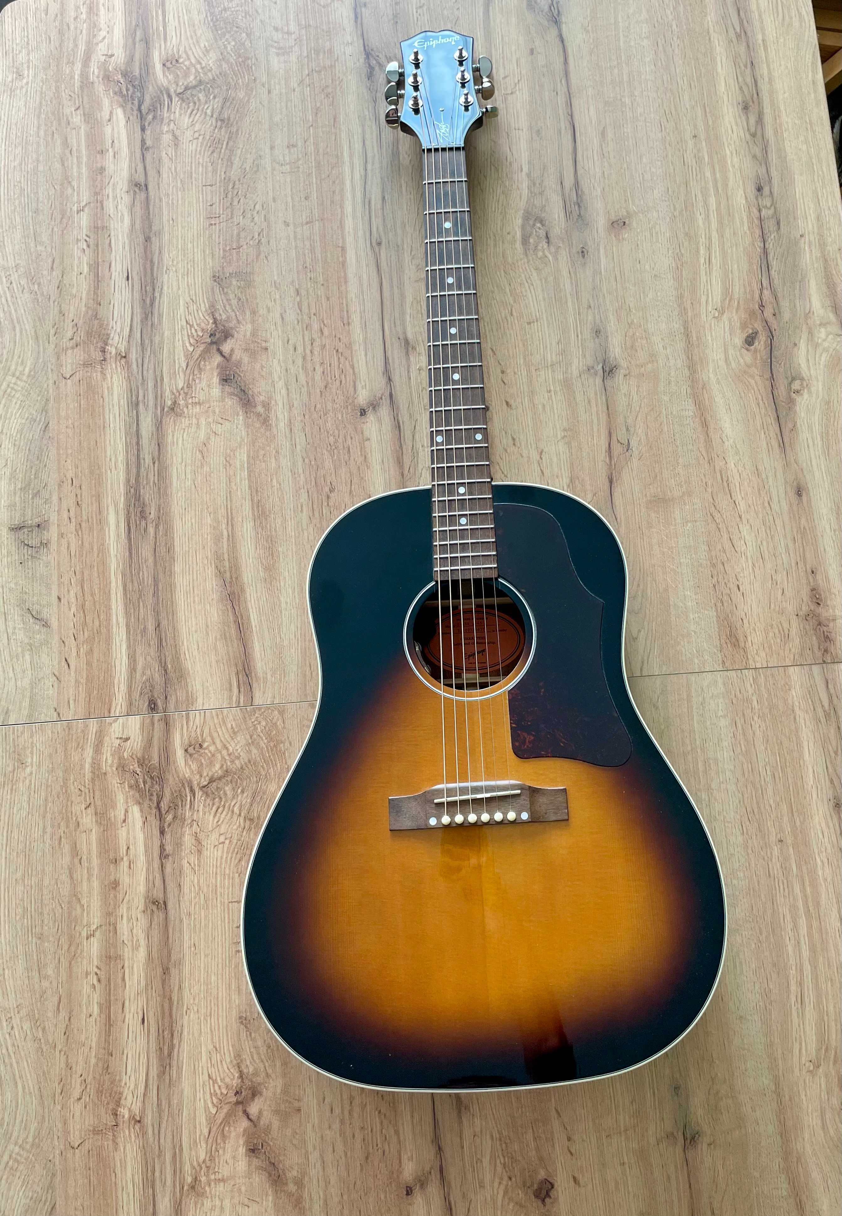 Epiphone Slash J-45 elektroakustyk – lite drewno, lutniczy setup