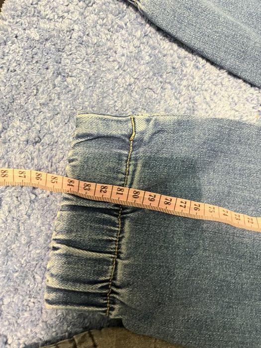 Spodnie komplet jeansy z boku kieszenie