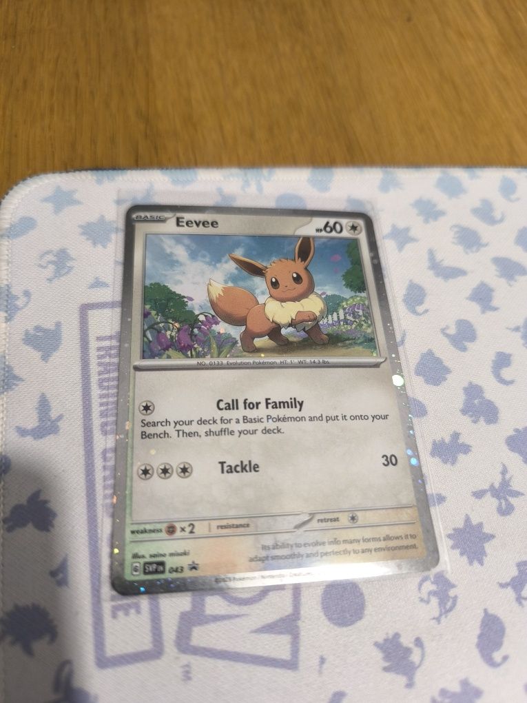 Karty pokemon Houndstone i Eevee SVP