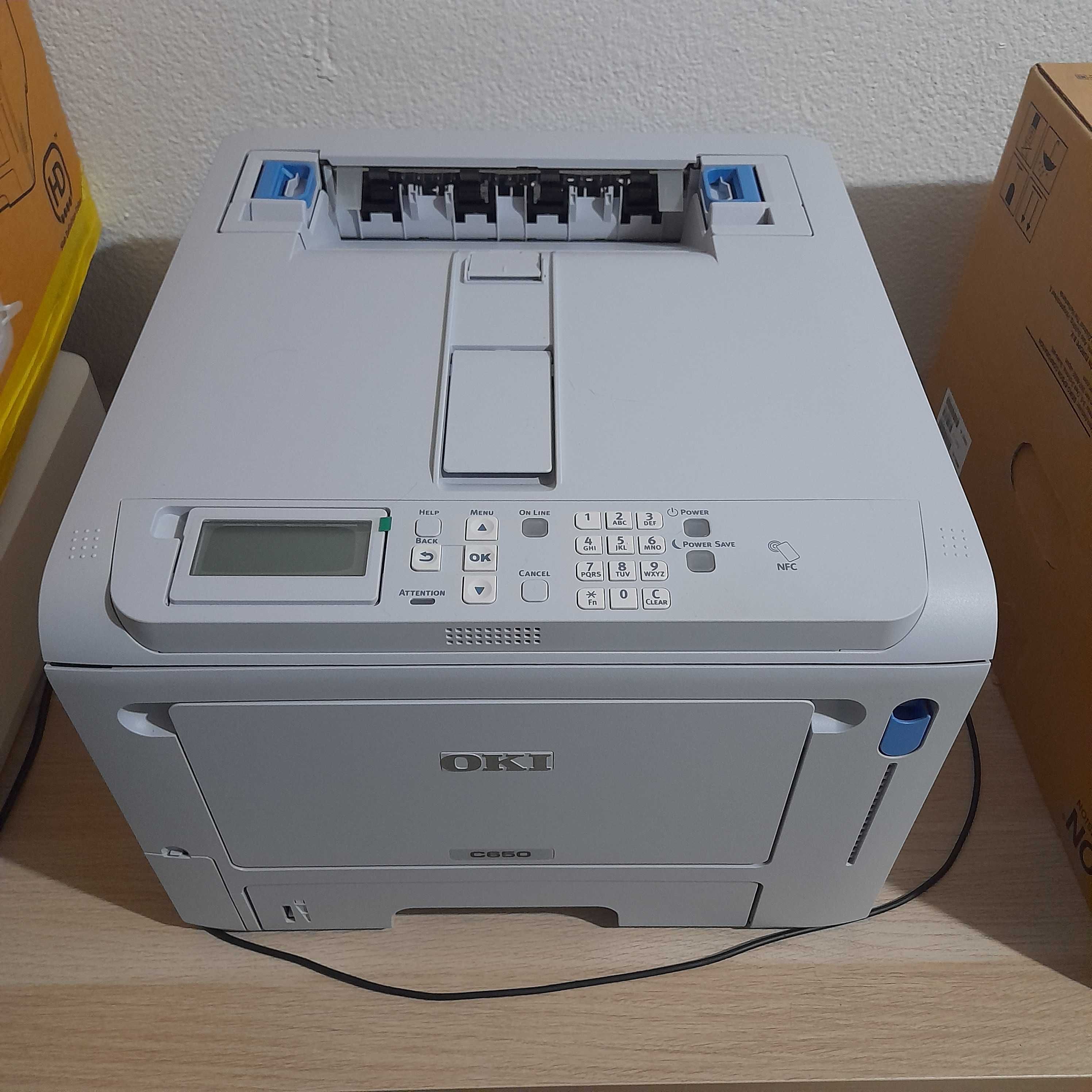 Impressora oki c650 dn quase sem uso