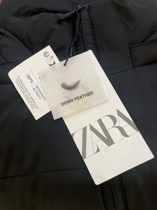 Жіночий зимовий пуховик Zara, пух/перо розмір М-Л новий