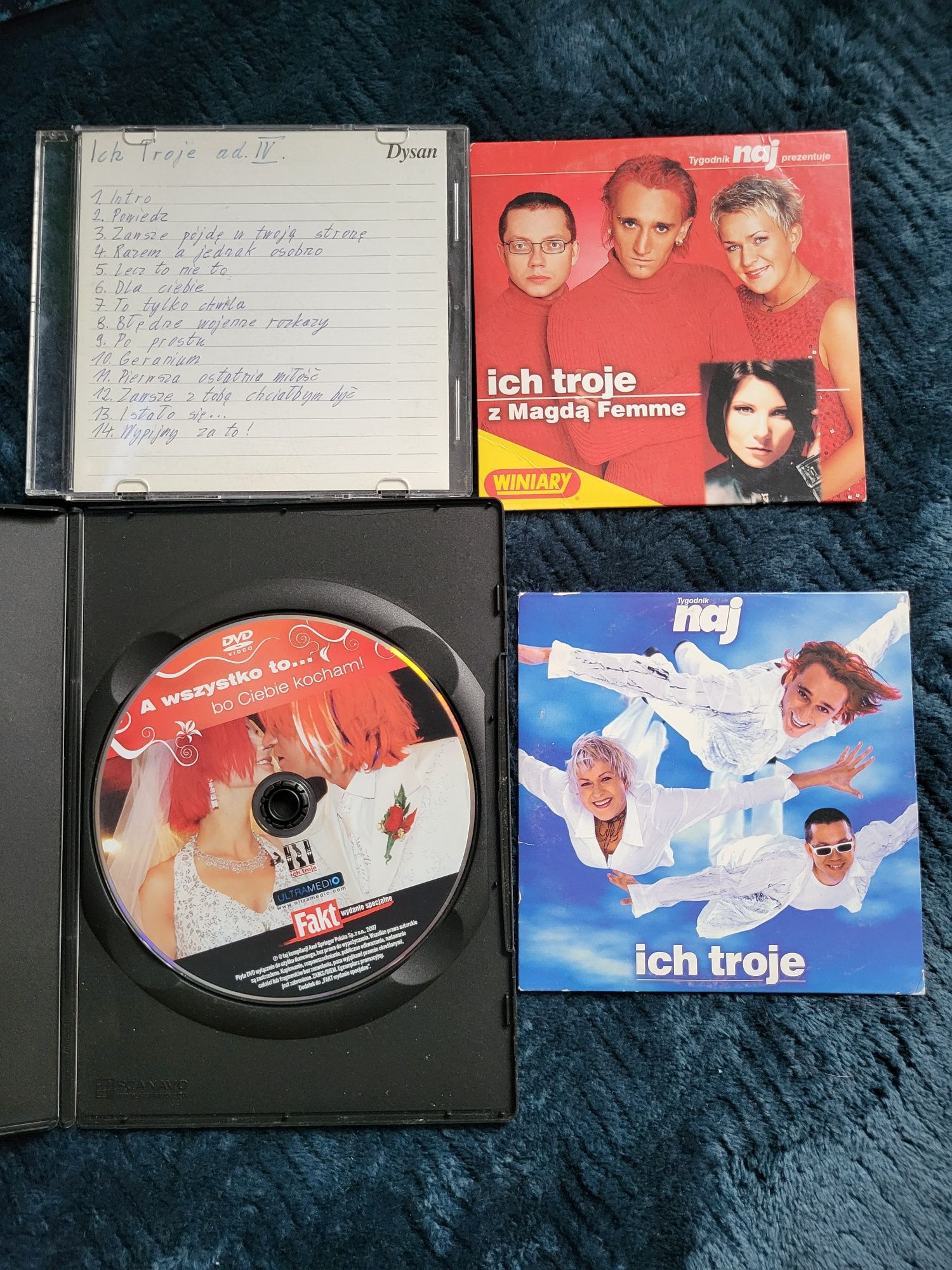 Płyty CD piosenki plus Dvd Ich troje