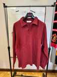 bluza Vintage YSL Yves Saint Laurent Burgundy Longsleeve Polo XXL
