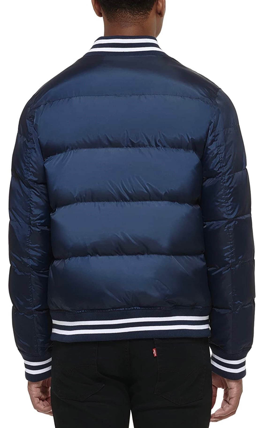 50 52 XL XXL Levis бомбер пуховик куртка парка синяя мужская чоловіча