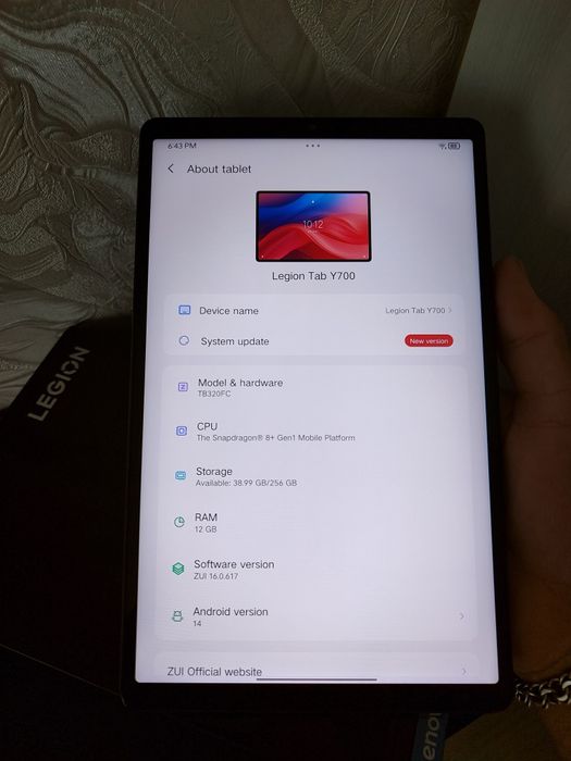 Lenovo Legion Y700 2023 12/256