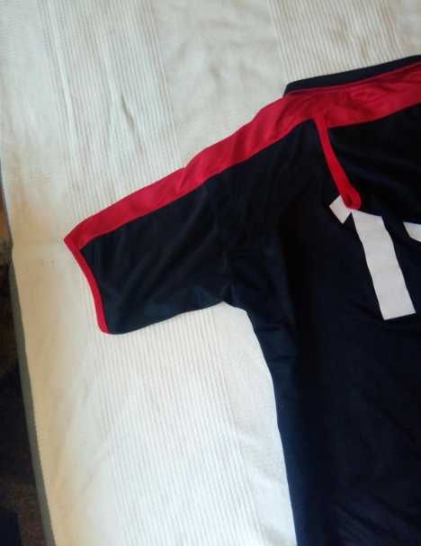 Bluzka z kołnierzykiem czarno-czerwona, r XL, ViGo