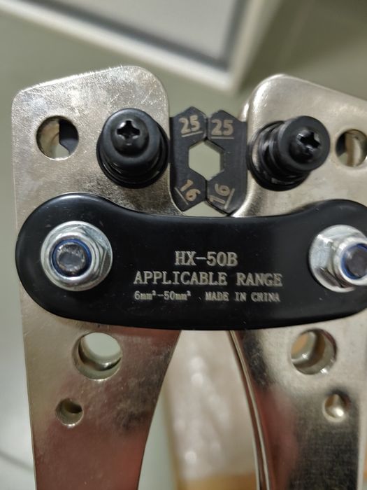 Прес-кліщі для обтиску кабельних наконечників HX-50B (6-50 мм²)