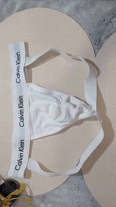 S M Calvin klein otwarte majtki slipy