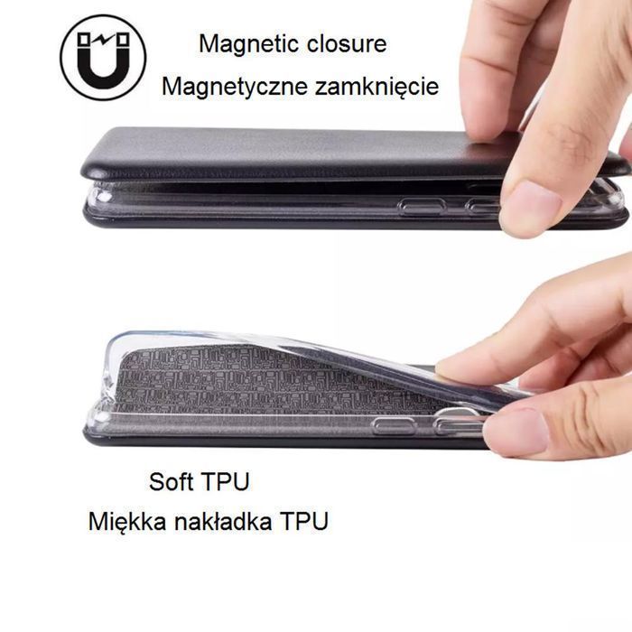 Etui Smart Diva Do Samsung Galaxy A54 Różowo-Złote